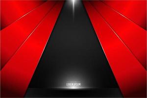 Red metal technology background vector