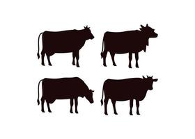 vaca icono diseño plantilla vector ilustración aislada