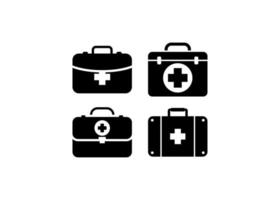 First aid kit icon design template vector isolated illustration