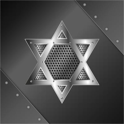 Shiny star metal background