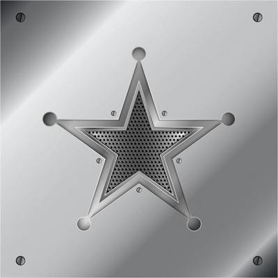 Shiny star metal background