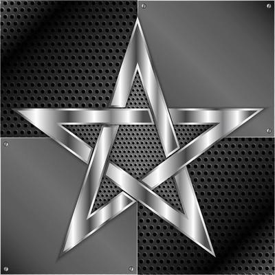 Shiny star metal background