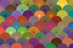 patrón de círculo colorido vector