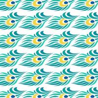 Decorative Feathers Stock Illustration Pattern Design vector
