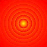 Orange abstract circle illusion vector