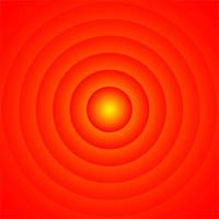 Orange abstract circle illusion vector