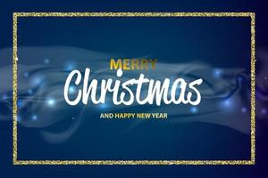 Christmas and happy new year bokeh vector