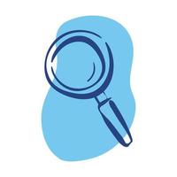 search magnifying glass line style icon vector