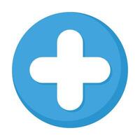 plus symbol button isolated icon vector