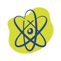 atom molecule line style icon vector