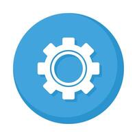 gear machine settings isolated icon vector