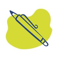 pen writing line style icon vector
