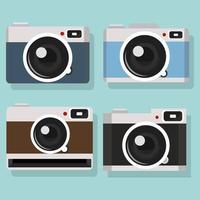 camera collection design set vector