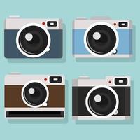 camera collection design set vector