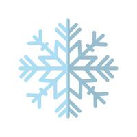 feliz navidad copo de nieve icono de estilo plano vector