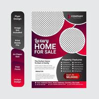 Creative and clean real estate flyer for real estate and property business vector