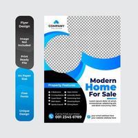 Modern hone sale creative flyer design template, Real estate flyer design vector