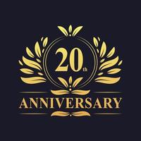 Diseño del 20 aniversario vector