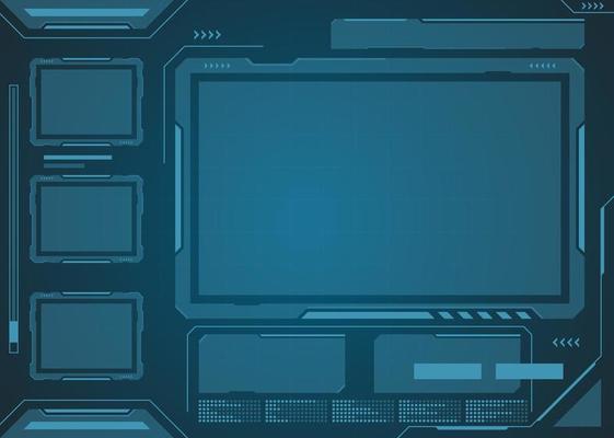 Technology futuristic interface hud digital vector design.