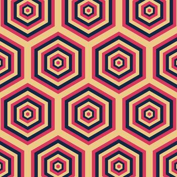 vector de patrón geométrico retro, patrón de fondo retro abstracto.