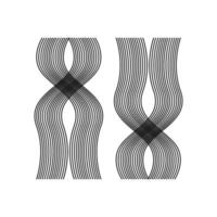 Abstract minimal pattern vector illustration, hair pattern