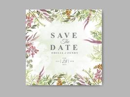 beautiful and elegant floral wedding save the date template