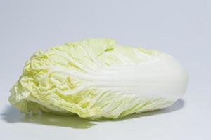 Chinese cabbage on white background photo