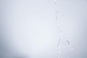 Water over white background photo