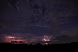 Lightning at night photo