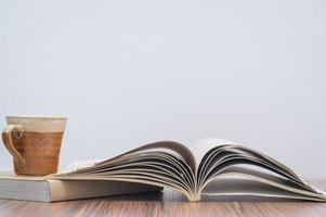 Books on the desk photo