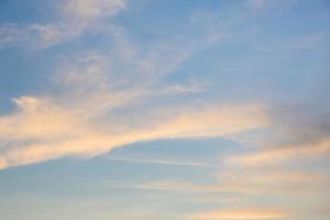 Sky and clouds at sunset photo