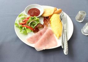 Plate of breakfast photo