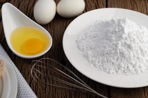 Eggs and tapioca flour ingredients