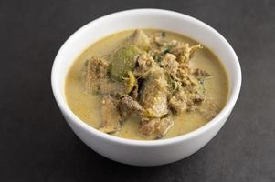 Green chicken curry photo