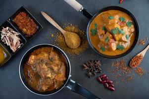 Massaman curry with traditional spices photo