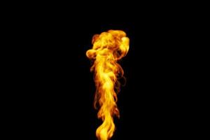 Fire on a black background photo