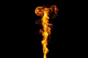 Fire on a black background photo