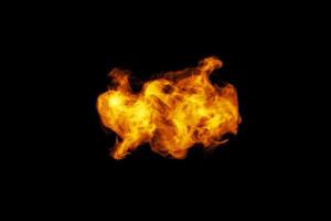 Fire on a black background photo