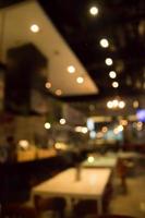 Blurred restaurant scene photo