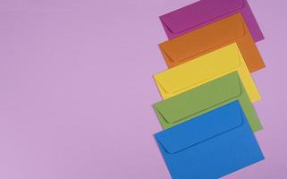 Rainbow sticky notes photo