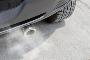 Car exhaust smoke photo