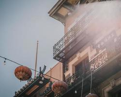 San Francisco, CA, 2020 - Red and black basketball hoop photo