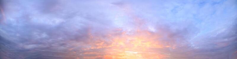 Clouds in the sky at sunset photo