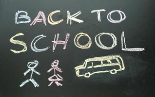 Chalkboard back to  school photo