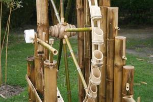 Bamboo water feature photo