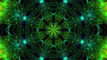 Green blue Blinking kalaidoscope 3d illustration background wallpaper photo