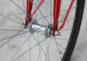 Bicycle wheel close-up photo