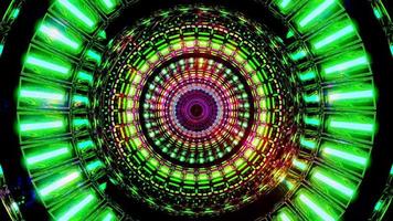 Rotating space design with glowing neon particles 3d illustration background wallpaper design artwork photo