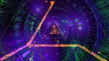 Glowing abstract triangle wireframe 3d illustration background wallpaper design artwork photo