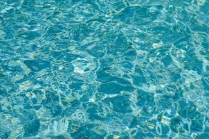 Clear blue pool water background photo